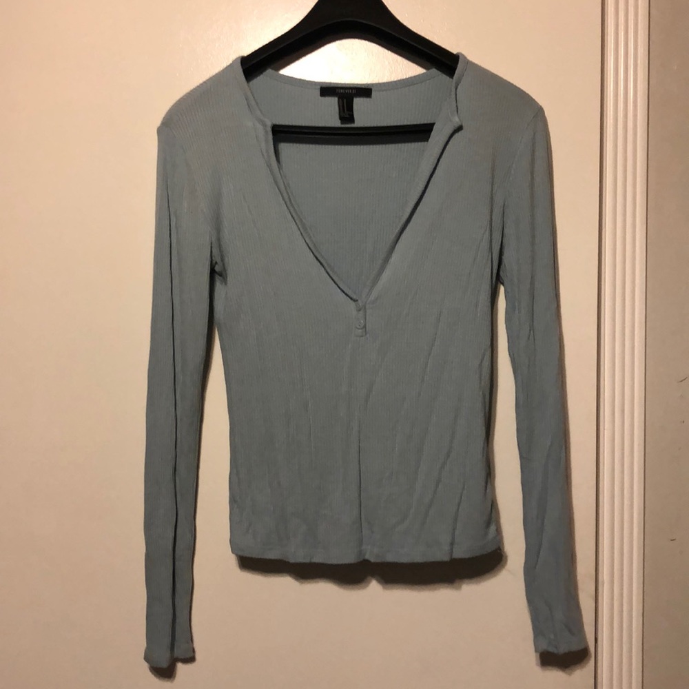 V neck Long Sleeve